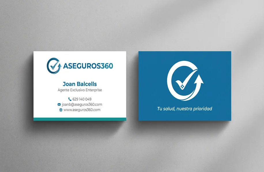 aseguros360.com Business Card Mockup